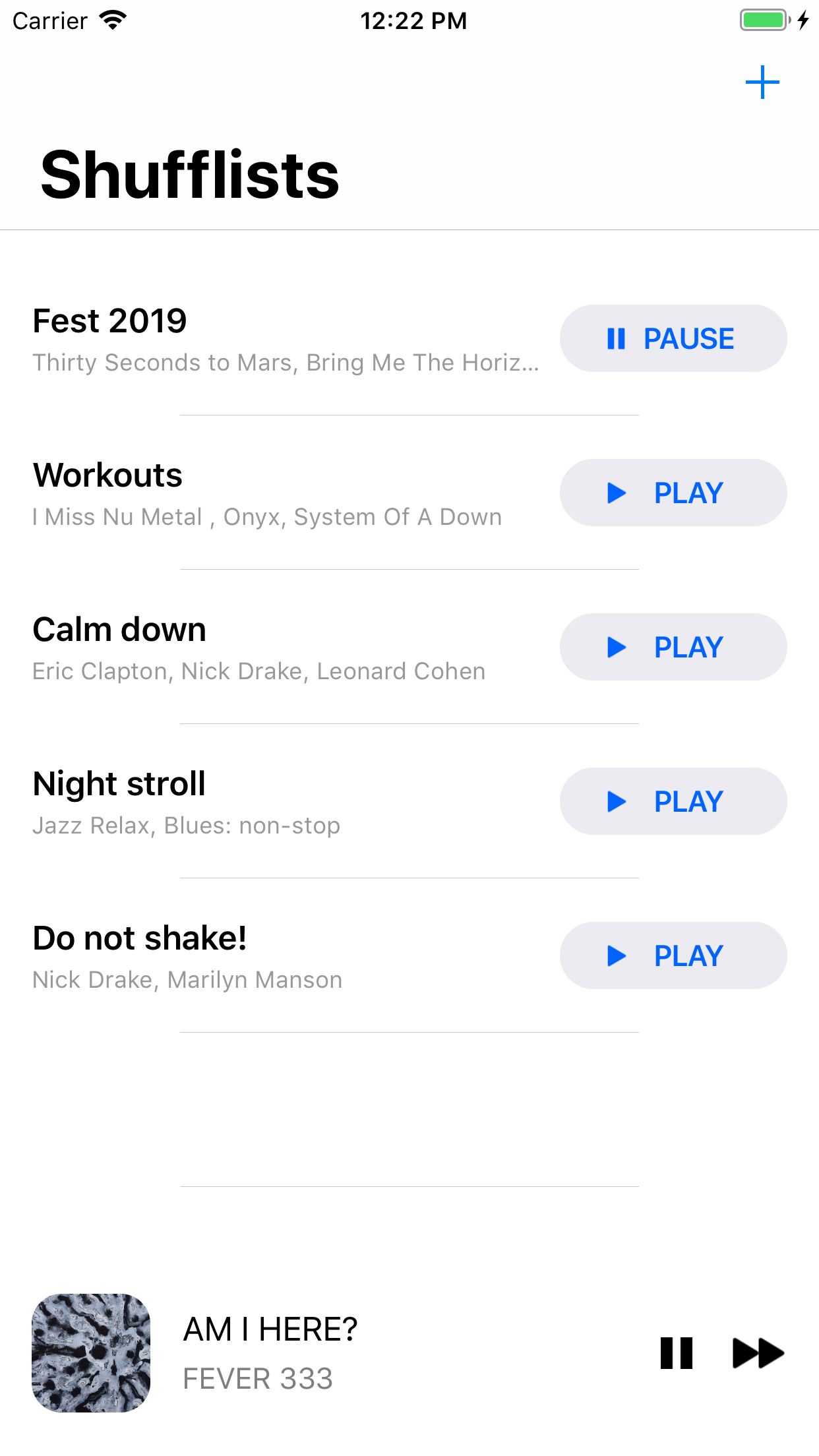 Screenshot - Shufflists